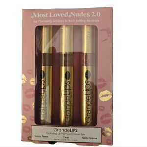 Grande Cosmetics Grande LIPS--Most Loved Nudes 2.0" Box Set NEW